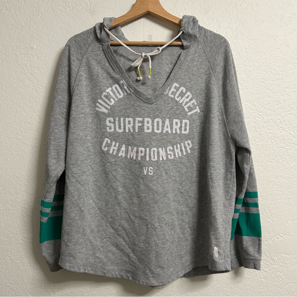 Victoria's Secret Gray Beachy Surf Hoodie, Size M